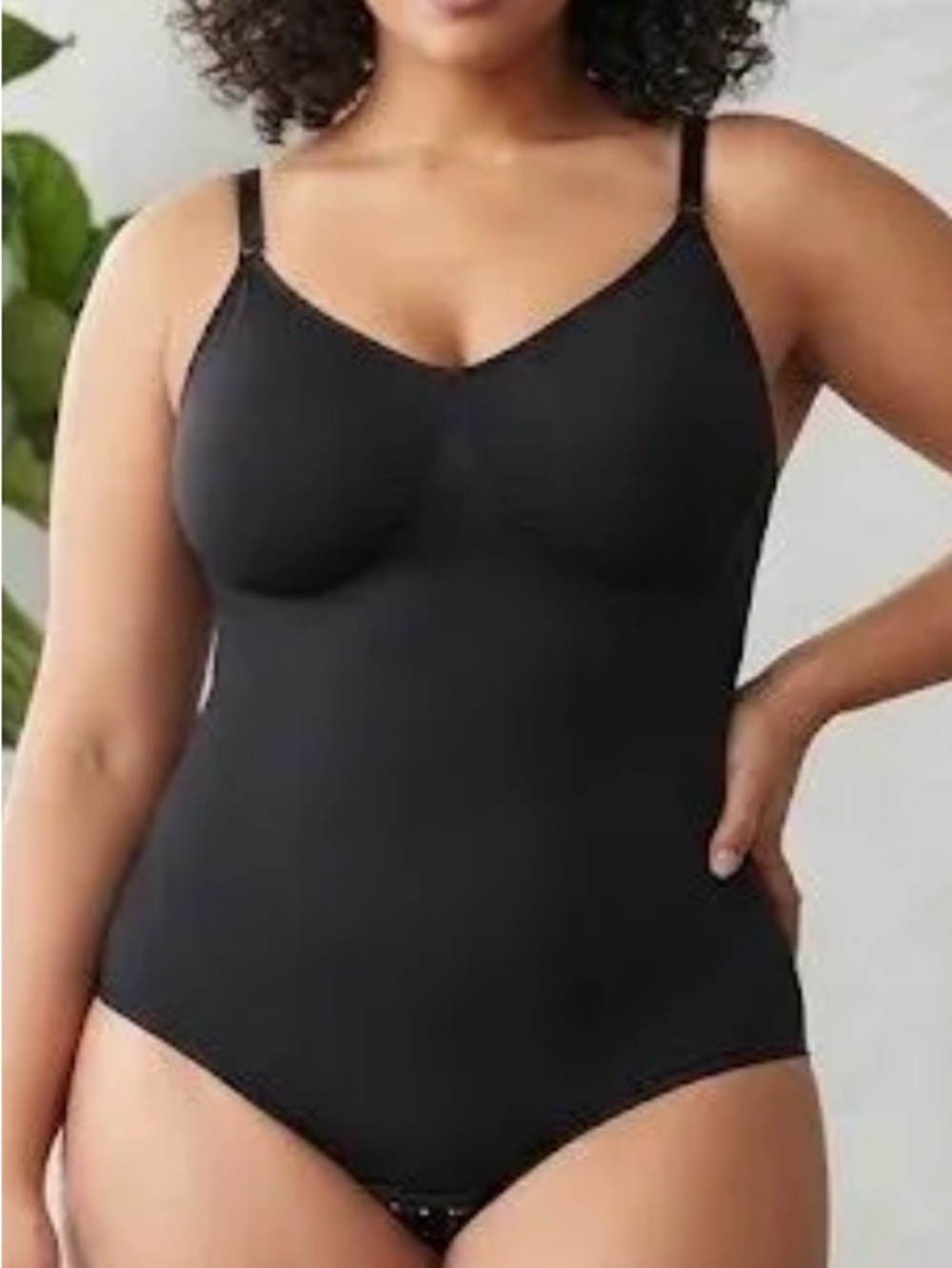 Black Seamless Shaping Bodysuit